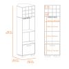 Jackson 12-Bottle 2-Shelf 1-Drawer Bar Cabinet Mahagony and Macadamia