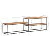 TV Stand 70.9"x11.8"x19.7" Solid Wood Acacia