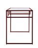 Yasin Desk; Red & Glass YJ
