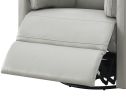 ACME Sagen Glider Recliner w/Swivel, Gray Leather Aire LV01880