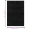 Shaggy Rug Black 8'x10' Polyester