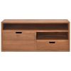 TV Stand 35.4"x11.8"x15.7" Solid Wood Teak