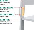 Ladder Shelf, 5 Tier White Bookshelf, Modern Open Bookcase for Bedroom, Living Room, Office,White