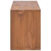 TV Stand 35.4"x11.8"x15.7" Solid Wood Teak