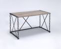 Jodie Desk in Rustic Oak & Antique Black