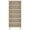 CD Cabinet HAMAR Honey Brown 17.7"x7.1"x39.4" Solid Wood Pine