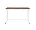 Writing Desk with Tyrese Built-in USB Port; Walnut & White Finish AL