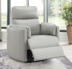 ACME Sagen Glider Recliner w/Swivel, Gray Leather Aire LV01880