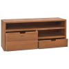 TV Stand 35.4"x11.8"x15.7" Solid Wood Teak