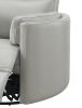 ACME Sagen Glider Recliner w/Swivel, Gray Leather Aire LV01880