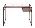 Yasin Desk; Red & Glass YJ
