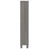 CD Cabinet HAMAR Light Gray 17.7"x7.1"x39.4" Solid Wood Pine