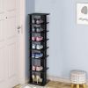Wooden Space Saving 7 Tiers Vertical Shoe Rack for Front Door