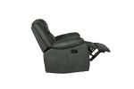 Global United Transitional Leather-Air Reclining Chair